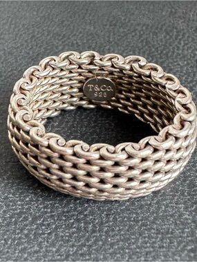 Tiffany Somerset Mesh Ring, Size 8